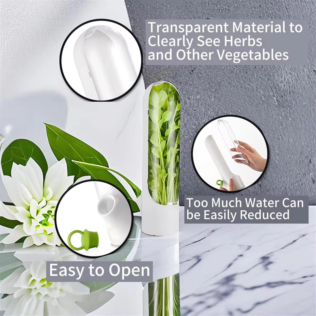 Herb Saver Pods 🌿 Best Storage Container for Freshest Produce