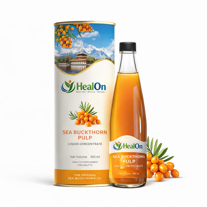 🌿HealOn™ – Sea Buckthorn Juice (Pulp) Vitamin C | Immunity & Skin Glow
