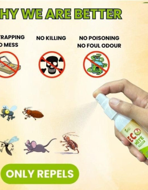 Mitex™ Eco Mite Natural Spray - Say Goodbye to Insects! (Pack of 2) 🐀🦎